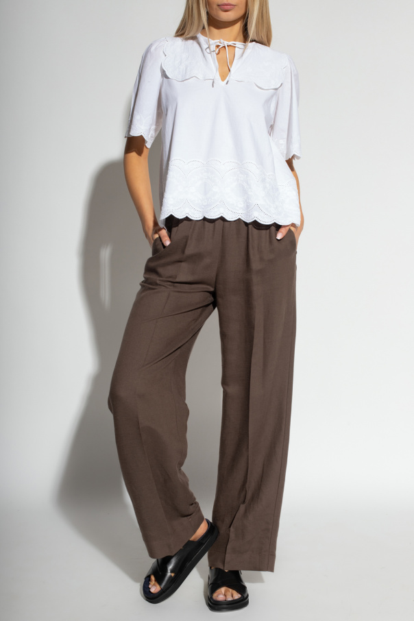 ‘Doris’ embroidered top Notes Du Nord Vitkac KR